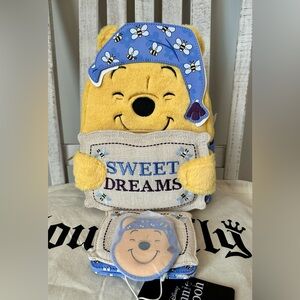 Loungefly Disney Winnie the Pooh Classic Bedtime Plush Mini Backpack & Wallet